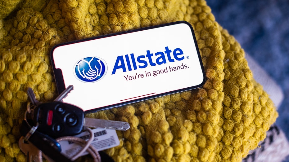 شعار Allstate على الهاتف