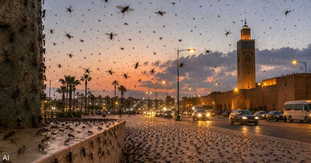 موجة حشرات تكتسح المدن المغربية.. خبير يكشف الأسباب