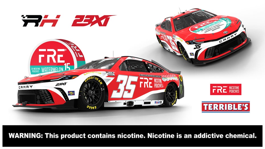 العلامة التجارية FRE على NASCAR مع 23XI Racing