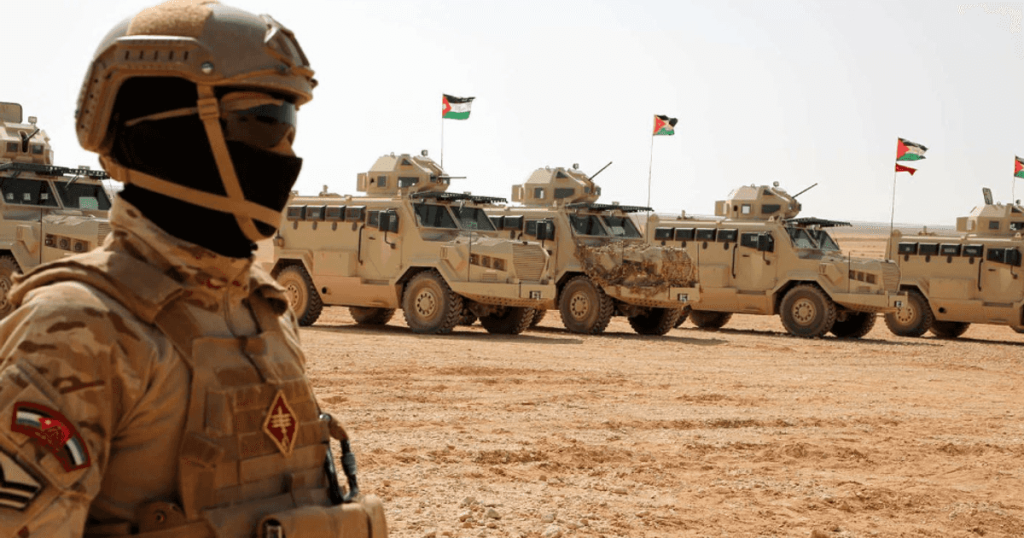 الجيش الأردني يعلن إسقاط 8 صواريخ إيرانية