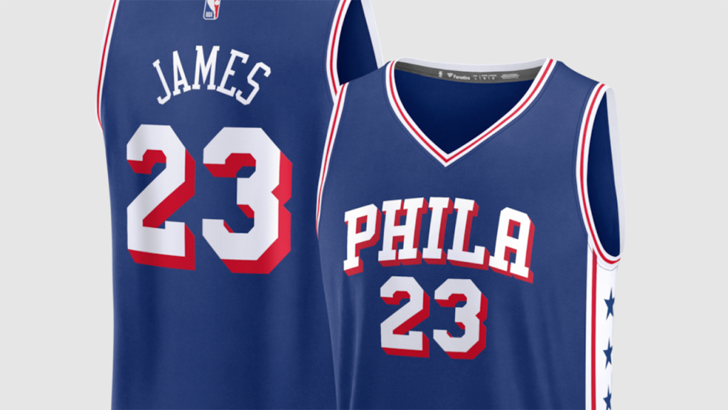 يحطم قميص ليبرون جيمس 76ers الرقم القياسي لمبيعات المتعصبين على الإطلاق للاعب الذي ينضم إلى فريق جديد في جميع الألعاب الرياضية