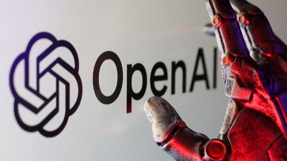 يُظهر الرسم التوضيحي شعار OpenAI