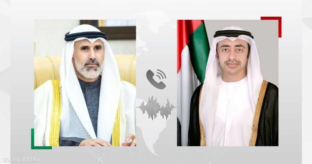 وزيرا خارجية الإمارات والكويت يبحثان المستجدات الإقليمية